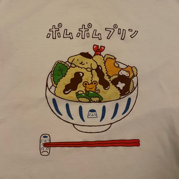 Official Sanrio Pompompurin Ramen Graphic Tee - Picture 2 of 3